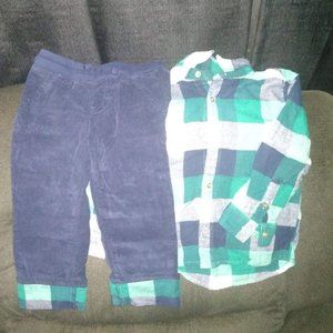 Boys Jumping Beans Lot of 2 Matching Outfit Sets
